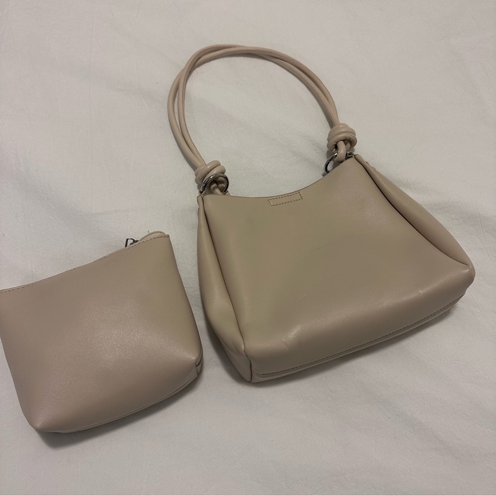 Beige Neutral Handbag Set